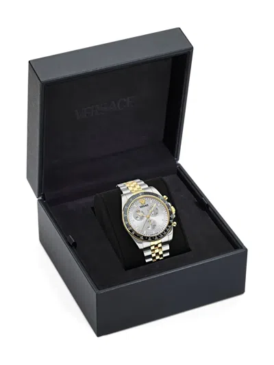 Versace Round-face 43mm In Metallic