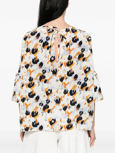 Marni Floral-pattern Blouse In Multi