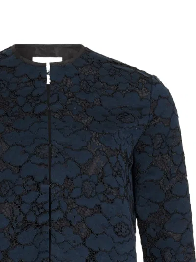 Patou Lacework Jacket In Blue