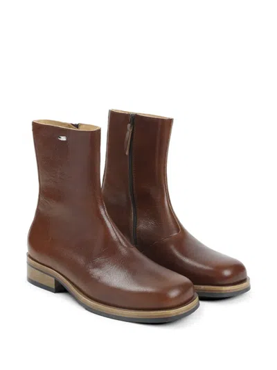 Our Legacy Daimono Boots In Whisky-colored Calfskin In Brown