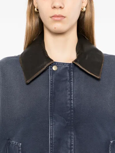 Halfboy Denim Bomber Jacket In Blue