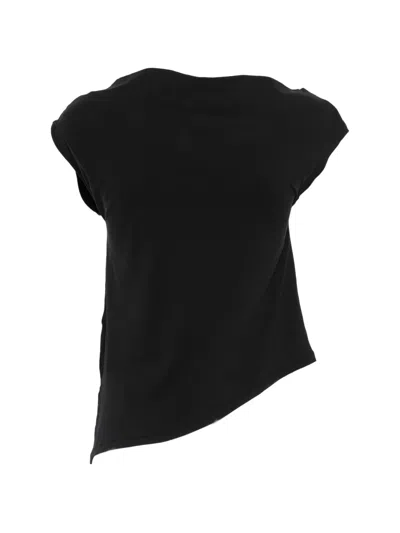 Alpha Studio Asymmetric Top In Black