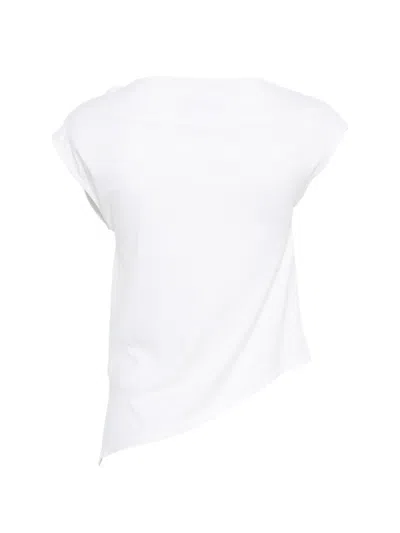 Alpha Studio Asymmetric Top In White