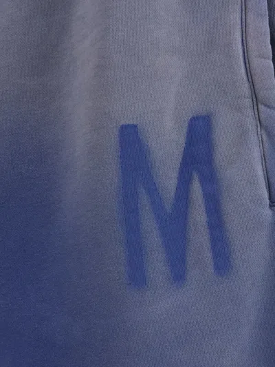 Moschino Ombre Initial Shorts In Blue