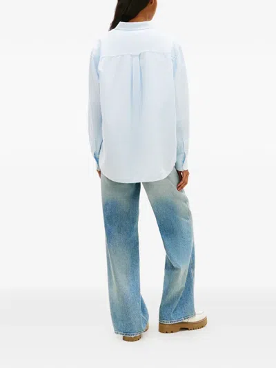 Tommy Hilfiger Striped-pattern Shirt In Blue