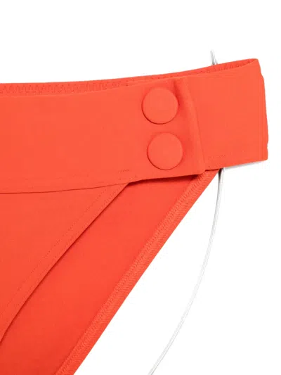Eres Button-embellished Bikini In Orange