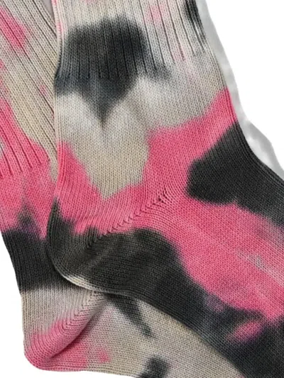 Anonymous Ism Tie Dye Crew Socks In Multi