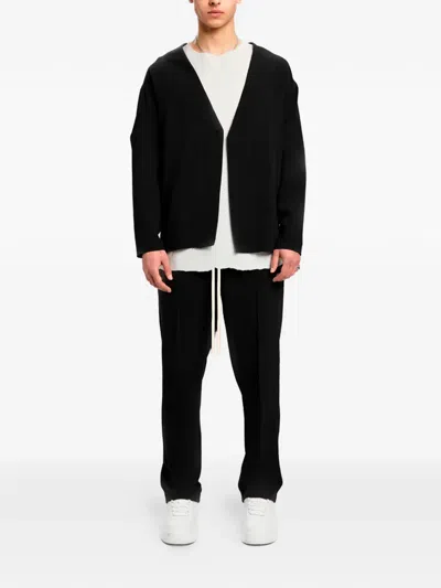 Hamza Drawstring Trousers In Black