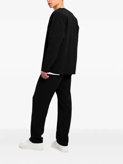 Hamza Drawstring Trousers In Black