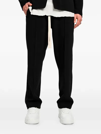 Hamza Drawstring Trousers In Black