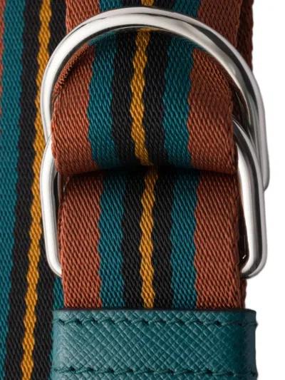 Prada Woven Nylon Belt In Multi