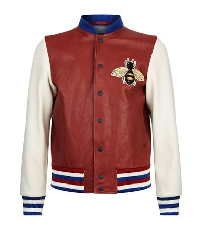 Shop Gucci Bee Bomber Jacket