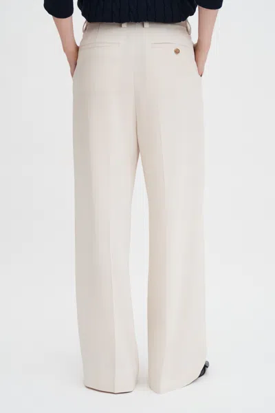 Filippa K Tailored Trousers Belt Loops Pleats And Pockets In Gray