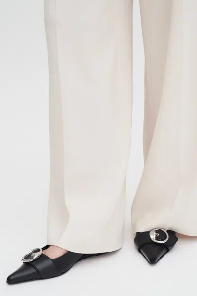 Filippa K Tailored Trousers Belt Loops Pleats And Pockets In Gray
