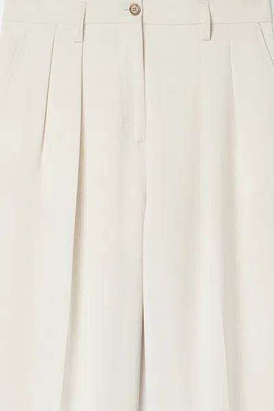 Filippa K Tailored Trousers Belt Loops Pleats And Pockets In Gray