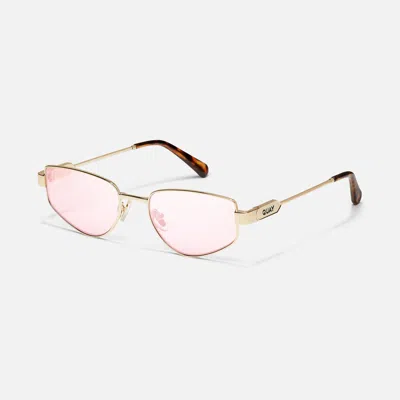 Quay Hit Single 54mm Cat Eye Sunglasses In Transparent