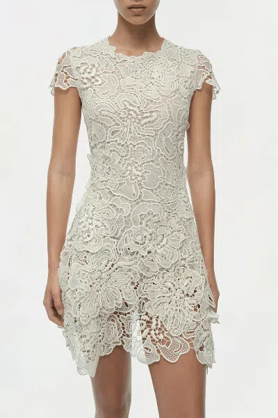 Simkhai Novelle Lace Mini Dress In White