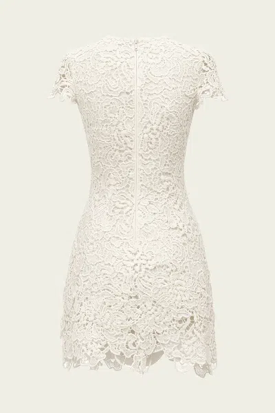 Simkhai Novelle Lace Mini Dress In White