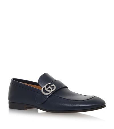 Shop Gucci Donnie Leather Loafers