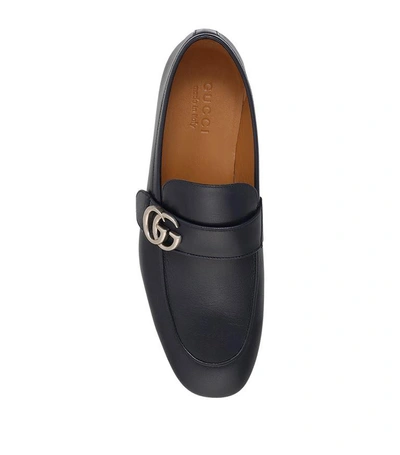 Shop Gucci Donnie Leather Loafers