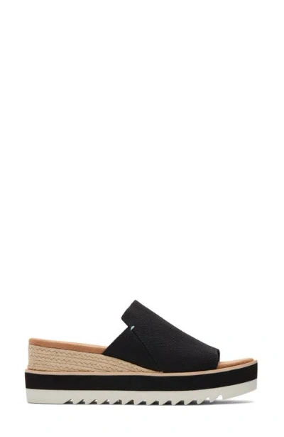 Toms Diana Wedge Sandal In Black