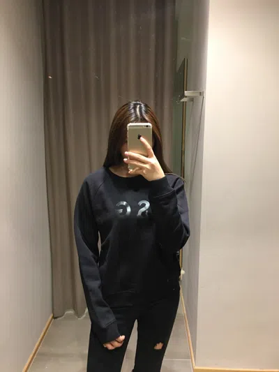 Msgm Printed Sweatshirt In Black