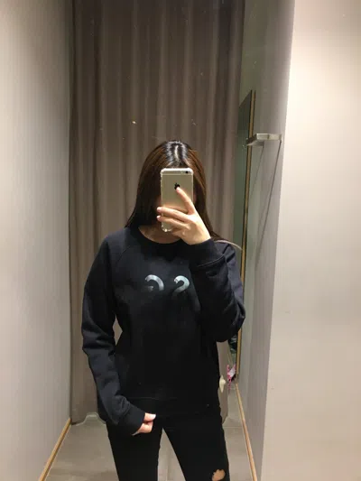 Msgm Printed Sweatshirt In Black