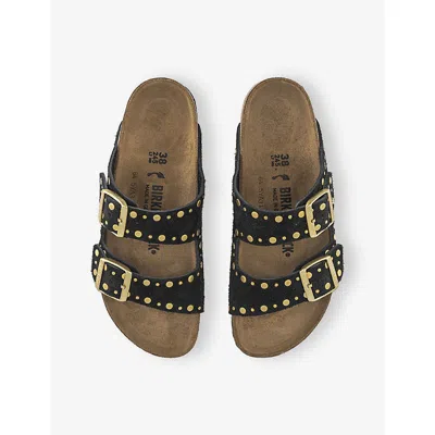 Birkenstock Arizona Rivet Sandals With Adjustable Straps In Black