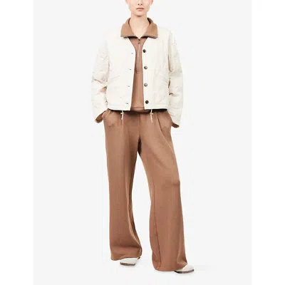 Varley Saba Quilted Jacket In White