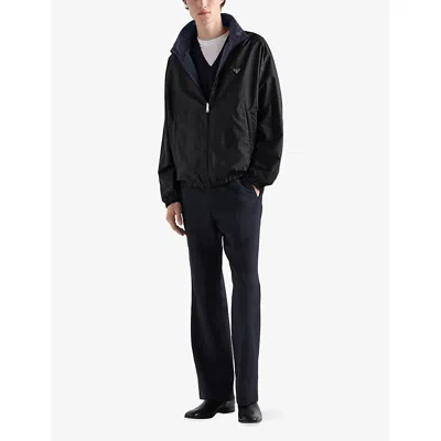 Prada Mens Black Re-nylon Jacket In Black