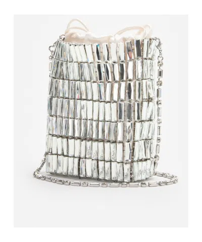 Self-portrait Drawstring Shoulder Bag In White