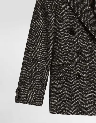 Dolce & Gabbana Dolce  Gabbana Kids Double-breasted Jacket In Multi