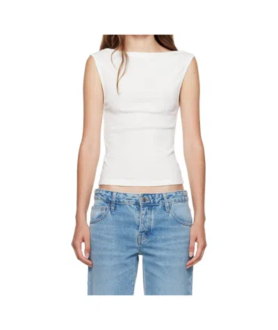 St Agni Organic Cotton Ballerina Top In White