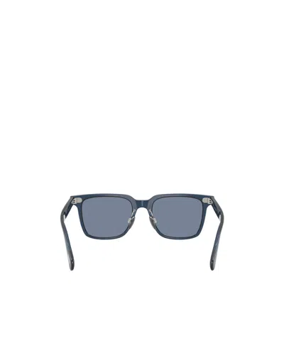 Oliver Peoples 52mm Rectangular Polarized Sunglasses In Blue