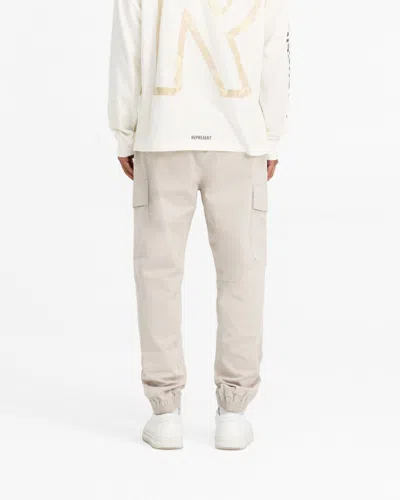 Represent Cuffed Cargo Trousers In Neutral