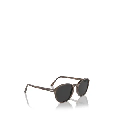 Persol Round-frame Sunglasses In Brown
