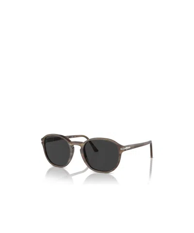 Persol Round-frame Sunglasses In Brown