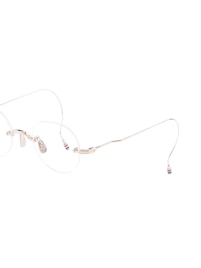 Thom Browne Round-frame Glasses In Pattern