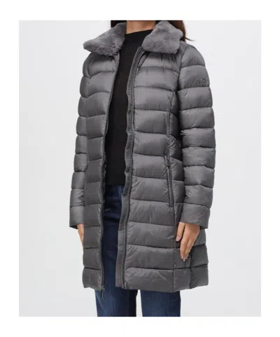 Michael Michael Kors Packable Quilted Puffer Coat In Gray