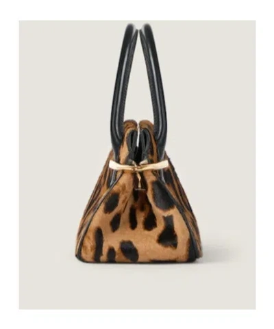 Givenchy Pinch Mini Embellished Leopard-print Calf-hair Shoulder Bag In Multi