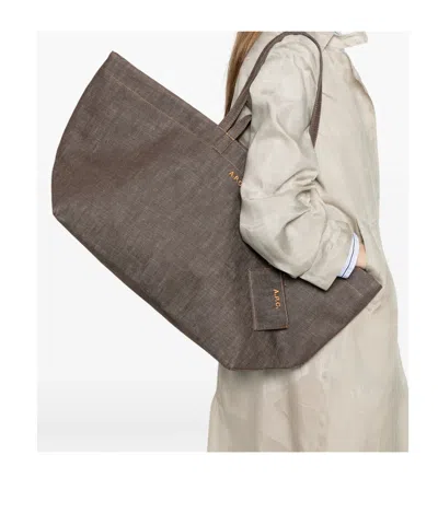 A.p.c. Double-handled Shoulder Bag In Black