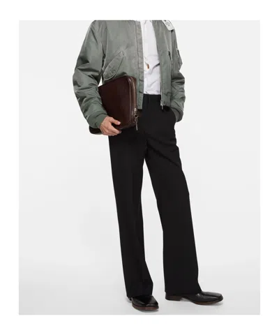 Acne Studios Square-toe Leather Boots In Black