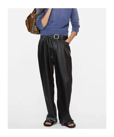 Acne Studios Leather Belts Strap Sandals In Black