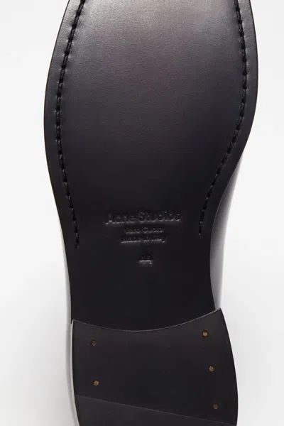 Acne Studios Leather Loafers In Black