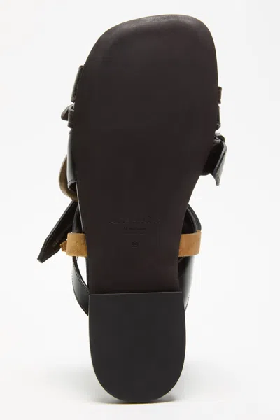 Acne Studios Leather Belts Strap Sandals In Black