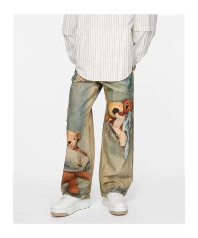 Acne Studios Touch-strap Leather Sneakers In White