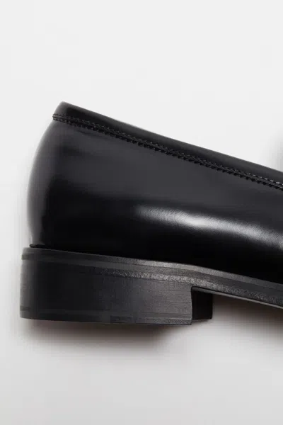 Acne Studios Leather Loafers In Black