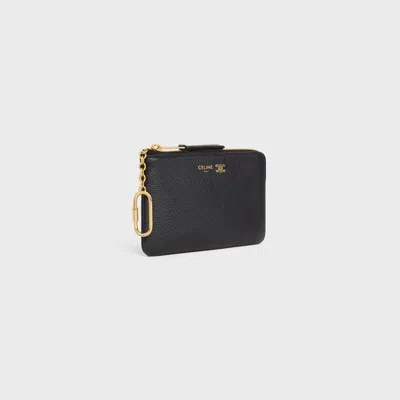 Celine Zip Wallet In Black