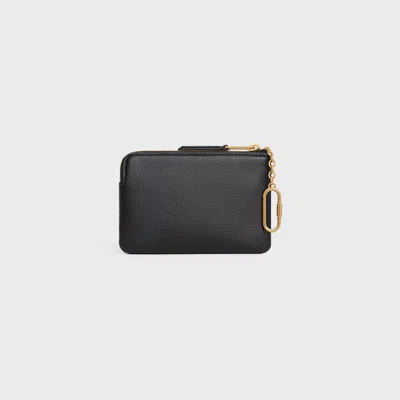 Celine Zip Wallet In Black