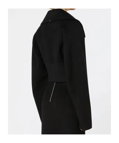 Sportmax Wool Coat In Black